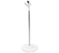 NULYLU Support Blanc de pour Sèche-cheveux pour Animaux et Toilettage Pied en Plastique Acier Inoxydable, Pratique et Utilisation sans Intervention Manuelle pour Usage Domestique