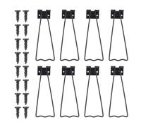NULYLU Support de Chevalet en Fer Noir Grand Format pour Cadre Photo, Lot de 8 Set de Supports 16 Vis, Fixation Stable Arrière pour Cadres Photo, Accessoire de Présentation pour Maison