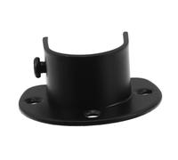NULYLU Support de Tige Acier Inoxydable avec Base Flasque Ouverte pour Rideaux Rangement de Vêtements Installation Facile et Stable pour Salle de Bain et Armoires