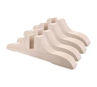 NULYLU Supports pour Cloison de Séparation en Bois Naturel, Socles Stables pour Paravents de Chambre, Lot de 4 Pieds Fixes Adaptés à L’aménagement Intérieur et Bureau, Base Solide