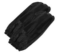 NULYLU Surmanches Imperméables en Pvc Épais Noir, Résistantes à L'huile, Taille Adulte, Paire Réutilisable Cuisine, Nettoyage, Travaux et Protection des Bras, Manchons Anti-taches