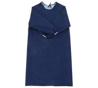 NULYLU Tablier Imperméable et Oléofuge à Manches Longues Taille Unique Tissu Résistant à L’Abrasion Couleur Bleu Foncé Blouse de Travail Unisexe Cuisine Ménage et Protection
