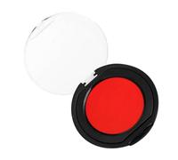 NULYLU Tampon Encreur Portable Rond Rouge en Pvc Facile à Nettoyer Transporter pour Documents Professionnels et Projets Personnels