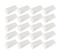 NULYLU Tampons Éponges pour Manucure DIY 20 Pcs Blanc en Éponge Légère pour Nail Art Gradient et Personnalisation en Salon D'ongles