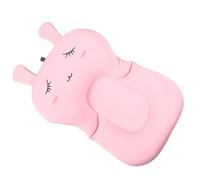 NULYLU Tapis de Bain pour Bébé en Polyester Rose, Coussin de Antidérapant et Sûr, Naissance Bain Quotidien