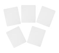 NULYLU Tapis de Souris à Sublimation Blanc 5 Pièces en Caoutchouc Antidérapant pour Bureau et Loisirs Créatifs, Surface Lisse pour Impression Thermique Facile