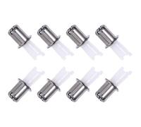 NULYLU Têtes de Tondeuse pour Poils de Nez 8pcs en Acier Argenté, Accessoires Pratiques et Multi-usages pour Barbe et Poils du Visage