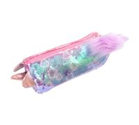 NULYLU Trousse à Crayons Licorne Pailletée pour Fille École Bureau Rose | Grosse Capacité, Transport Facile, Organisation des Fournitures, Finition Scintillante, Usage École et Bureau