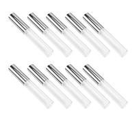 NULYLU Tube Circulaire à Lèvres 10 Pièces 10 Ml Transparent Pour Brillant à Lèvres Femme Usage Voyage