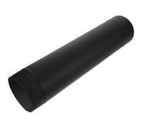 NULYLU Tuyau de Poêle 125 Mm en Acier Inoxydable Noir Résistant à Haute Température, Rallonge de Conduit de Cheminée 50 Cm pour Poêles à Bois, Cheminée Extérieure et Tentes de Camping