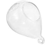 NULYLU Vase en Verre Transparent Suspendu pour Plantes 13,5cm Décoration Intérieure Terrarium Globe en Verre Support pour Plantes Aériennes D'espace Design Moderne