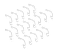 NULYLU Verrou de Cage pour Animaux 20 pièces, Clips de Fixation latérale en Plastique Blanc pour Cages à Hamster et Chinchilla, Facile à détacher, Accessoires pour enclos sécurisés