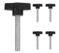 NULYLU Vis de Pouce en Plastique avec Poignée en Pp et Acier Carbone, Surface Lisse Antidérapante, pour Projets de Réparation de Machines, Lot de 5 Pièces