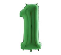 Num 1 Green Large Balloon