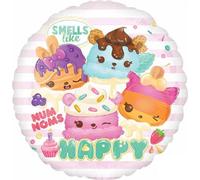 Num Noms - Ballon en plastique "Smells Like Happy" - Film SG26523 (Taille unique) (Coloré)