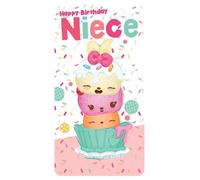 Num Noms - Carte d'anniversaire "Niece" - Carton SG28285 (Taille unique) (Coloré)