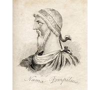 Numa Pompilius Legendary Second King Of Rome Who Reigned From 715 to 673 From The Book Crabbs Historical Dictionary Publié 1825 Poster Print (26 x 30)
