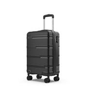 NUMADA - Bagage Cabine 55x40x20cm (38,4L) Upfly T10 XS avec Serrure à Combinaison et 4 Roues Doubles à 360°. Valise Cabine Légère avec Intérieur Compartimenté | Nero