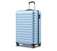 NUMADA - Valise Grande Taille 25Kg Upfly 28' ABS (75x49x29cm) avec Serrure à Combinaison et 4 Roues Doubles 360 | Résistant | Lumière | Intérieur compartimenté | Bleu Clair