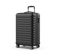 NUMADA - Valise Moyenne 18Kg Upfly 24' ABS (63x39,5x26,8cm) avec Serrure à Combinaison et 4 Roues Doubles 360 | Résistant | Lumière | Intérieur compartimenté | Nero