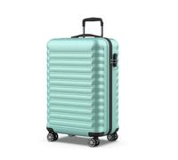 NUMADA - Valise Moyenne 18Kg Upfly 24' ABS (63x39,5x26,8cm) avec Serrure à Combinaison et 4 Roues Doubles 360 | Résistant | Lumière | Intérieur compartimenté | Vert