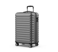 NUMADA - Valise Moyenne 18Kg Upfly 24' ABS (63x39,5x26,8cm) avec Serrure à Combinaison et 4 Roues Doubles 360 | Résistant | Lumière | Intérieur compartimenté | Gris