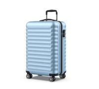 NUMADA - Valise Moyenne 18Kg Upfly 24' ABS (63x39,5x26,8cm) avec Serrure à Combinaison et 4 Roues Doubles 360 | Résistant | Lumière | Intérieur compartimenté | Bleu Clair