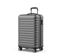 NEWTECK NUMADA - Valise Moyenne 18Kg Upfly 24' ABS (63x39,5x26,8cm) avec Serrure à Combinaison et 4 Roues Doubles 360 | Résistant | Lumière | Intérieur compartimenté | Gris