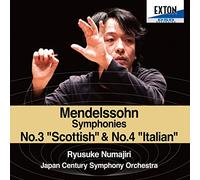 Numajiri Ryusuke / Japan Century Symphony Orchestra Mendelssohn: Symphony No.3 & 4 [Japan CD] OVCL-524