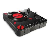 Numark PT01 Scratch - Platine Vinyle pour le Scratch Ultra-Mobile avec Scratch Switch Remplaçable, Enceinte Intégrée, Alimentation sur Piles ou sur Secteur, 3 Vitesses et Connectivité USB