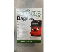 Numatic 604015 NVM-1CH Lot de 10 sacs pour aspirateur Hepaflo Henry