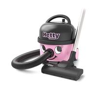 Numatic HET160T Aspirateur cylindrique Hetty Turbo Compact 160 Système de filtration TriTex avec sacs HepaFlo Câble de 10 m 620 W 6 l Rose