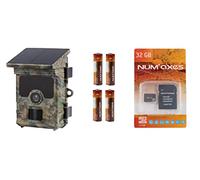 NUM'AXES Pack Tout Inclus : PIÈGE Photographique Exterieur PIE1060 + Piles + Carte MÉMOIRE