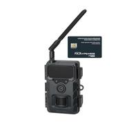 NUM'AXES Piège Photographique Cellulaire PIE1150 4G avec Carte SIM Fournie Caméra de Sécurité Extérieure Résolution Vidéo Full HD 1080P/2K Flash Infrarouge Invisible 20m