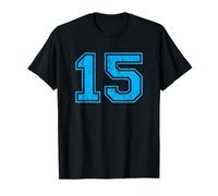 Number 15 Varsity Distressed Vintage Sport Team Player's T-Shirt