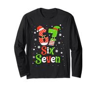 Number 67 Matching Six Seven 6 7 Meme 6-7 Christmas Costume Manche Longue