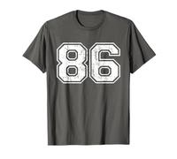 Number 86 Eighty Six Distressed Vintage Sports Team Practice T-Shirt