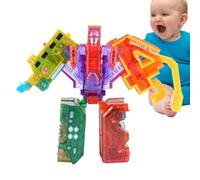 Number Bots - Jouets Mathématiques - Déformation du Plastique ABS | Robot Assemblé À Transformation Numérique 1050g, Ensemble De Blocs De Construction Mech 15 en 1, Aide Les À Apprendre À Comp