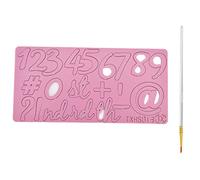 Number Cake Former 2 PCS | Acrylic Cookie Stamp for DIY Fondant