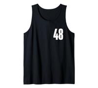 Number Forty Eight #48 Uniforme d'équipe Sportive Anniversaire 48 Débardeur