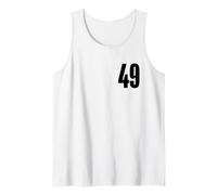 Number Forty Nine #49 Uniforme d'équipe Sportive Anniversaire 49 Débardeur