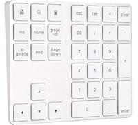 Number Pad BT Numeric Keypad 34 Key Keyboard HUB TypeC Fit for Silver and Hand Good Being 34 Keys KeyboardNumber PadBT KeyboardNumeric KeypadUSB 3 0 KeyboardWireless (Silver) Nice processing
