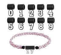 Number Pendant - Silicone Baseball Necklace Charm | Keepsake Chain Jewelry | 0-9 Number For Softball Team Athletes Coaches Graduation Birthday, Sports Fan Accessory for Men Women