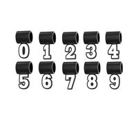 Number Pendant, Silicone Necklace Charm, 0.71x1.38 Inches, Keepsake Chain Accessory, Suitable for Softball Team, Graduation, Athletes, Coaches, Birthday, Fathers Day, Christmas