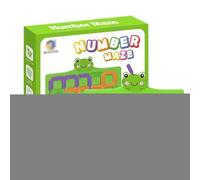 Number Puzzle Game, Maze Learning Toy, Interactive Educational Activity, Skill Building Play Challenge, Hand Eye Coordination for Travel, Playtime, Preschool, School, Home Use