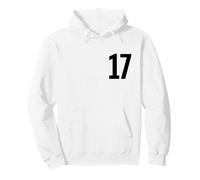 Number Seventeen #17 Uniforme d'équipe Sportive Anniversaire 17 Sweat à Capuche