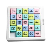 Number Slide Puzzle, Educational Brain Teaser Game, Compact Sliding Challenge Toy Featuring Logic Board Design, Cognitive Skill Builder, Portable Puzzle Activity 14 x 16 cm