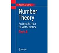 Number Theory - An Introduction To Mathematics Part A