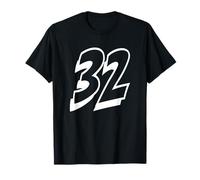 Number Thirty Two #32 pour l'uniforme de l'équipe Sportive 32 T-Shirt