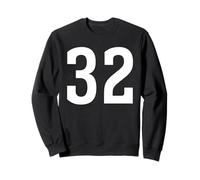 Number Thirty Two #32 Uniforme de l'équipe Sportive d'anniversaire 32 Sweatshirt